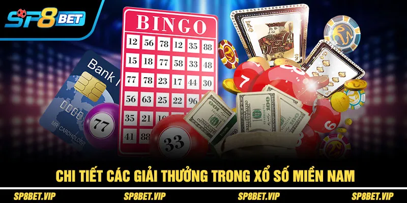 Chi tiết các giải thưởng trong xổ số miền nam